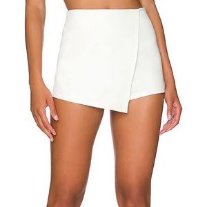 Favlux White Envelope Wrap Skort - Large